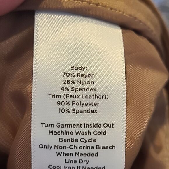 NWT Talbots skinny ankle rayon stretch tan pants size 14 - Picture 11 of 11